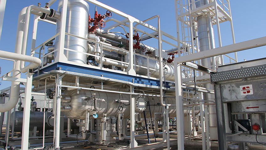 Установка комплексной подготовки попутного нефтяного газа 